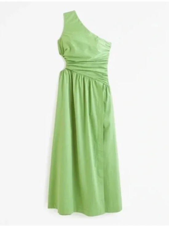 Abercrombie & Fitch Dresses & Skirts - Abercrombie One-shoulder Cut Out Maxi Dress in Green